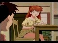 Shinji y Asuka se besan. Escenas que me llegan de Evangelion