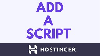 How To Add A Script In Hostinger Website Builder Insert Custom Code Head & Body