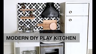 Modern DIY Play Kitchen
