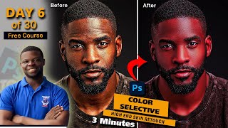 Photoshop Color Selection And Tone Adjustment High-End Skin Retouch