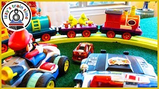 THE CRITTER EXPRESS! Fun Toy Trains and Toy Cars for Kids!