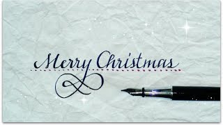 How to write merry christmas in cursive