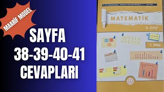 6. Sinif Matemati̇k Ki̇tabi Sayfa 38, 39, 40 Ve 41 Cevaplari Yeni̇ Maari̇f Model