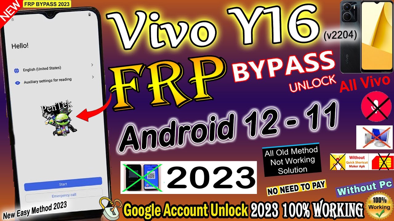 Vivo Y16 Frp Bypass Android 11-12 Update 2023 |Vivo Y16 Vivo Y16 Frp Bypass Android 11-12 Update 2023 |Vivo Y16