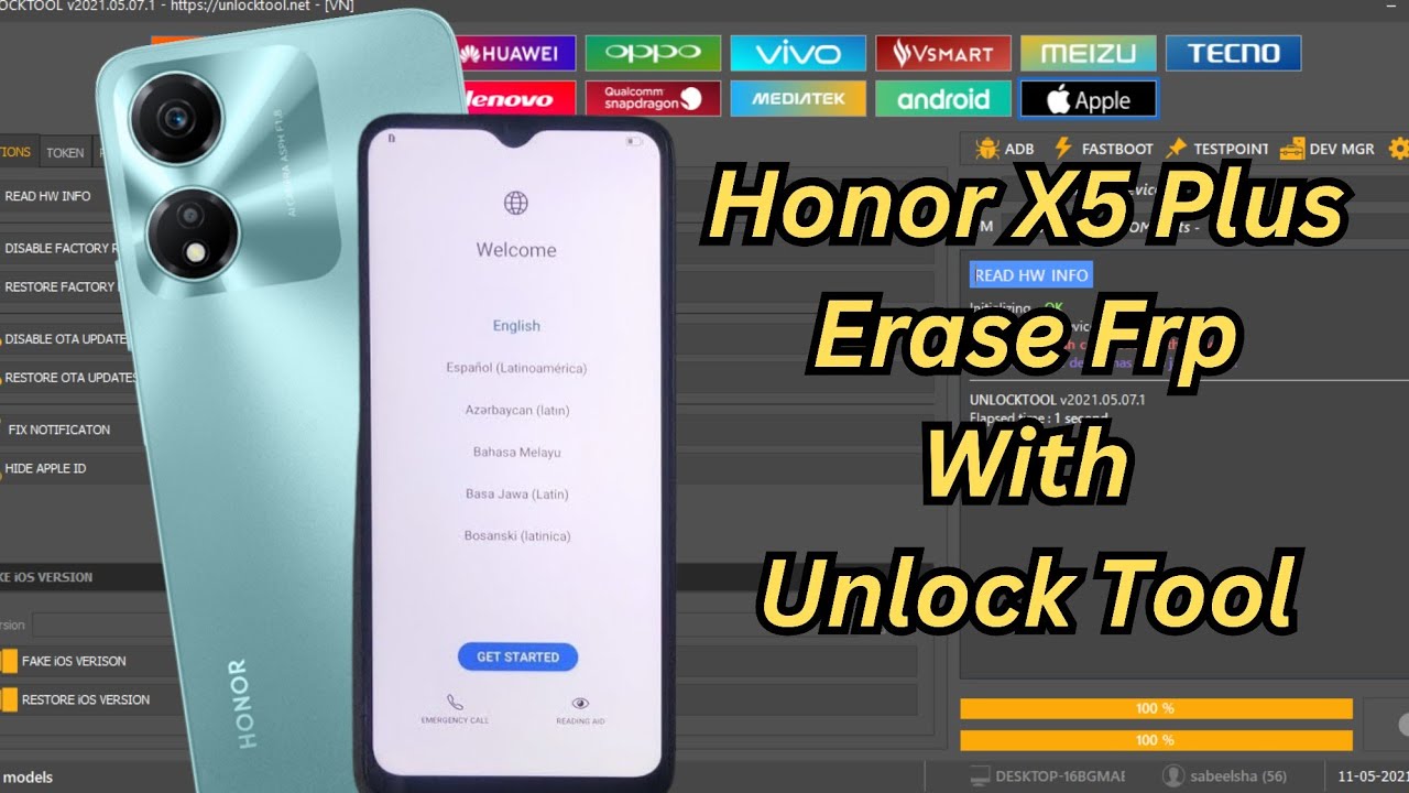 Honor X5 Plus Remove Google Account | Erase Frp With Honor X5 Plus Remove Google Account | Erase Frp With