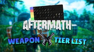 I Ranked Every Single Weapon In Aftermath Roblox In Depth Tier List
