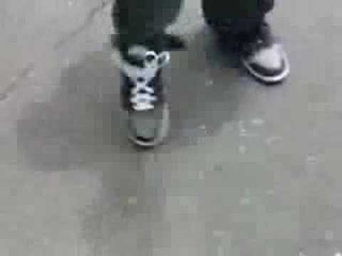 tying his shoe without tying his shoe without