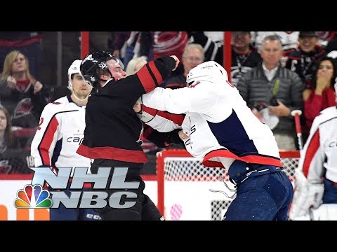 Capitals' Alex Ovechkin, Hurricanes' Brind'Amour react to Svechnikov fight | NHL | NBC Sports