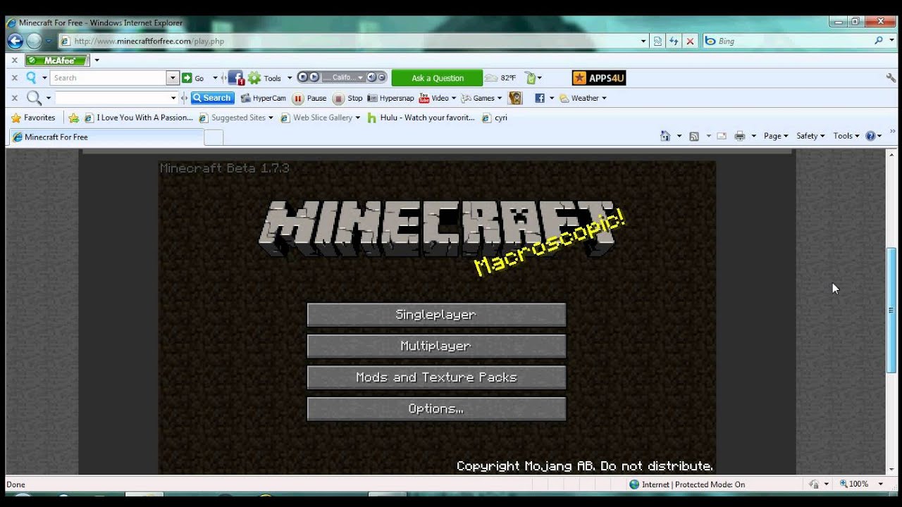 minecraft on browser
