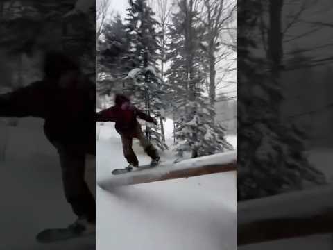 JOHNNY FOREST SURFS THE CHOWDER #SNOWBOARDING #VERMONT