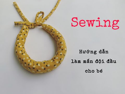 Hướng dẫn làm mấn đội đầu áo dài cho bé
