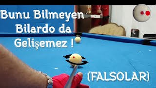Bilardo Nasıl Oynanır-4 Falso Nedir, Nasıl Verilir Ve Toplara Etkisi-Bu Konuyu Bi̇lmeyen Geli̇şemez-