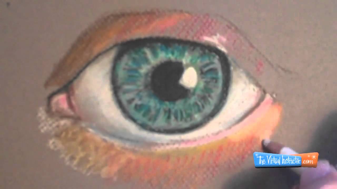 How to Draw with Pastel Pencils- Eye Demonstration - YouTube