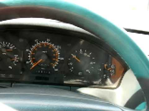 1993 Mercedes Benz 300SD Turbodiesel W140 Inside Idle Short Drive