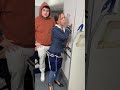 Couple caught in airplane restroom! #shorts