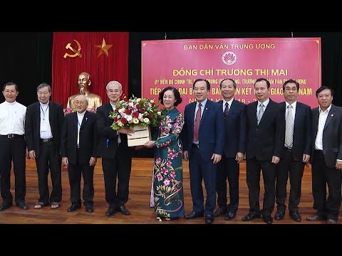 Trưởng ban Dân vận Trung ương tiếp Đoàn đại biểu Công giáo Việt Nam | THND