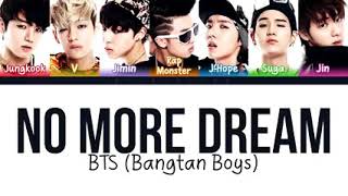 Bts - No More Dream Color Coded Lyricshanromeng