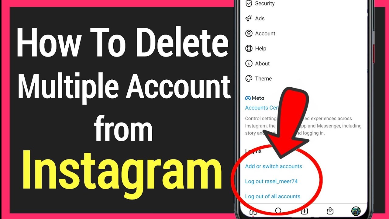 How to remove Instagram multiple Login Account || Delete How to remove Instagram multiple Login Account || Delete
