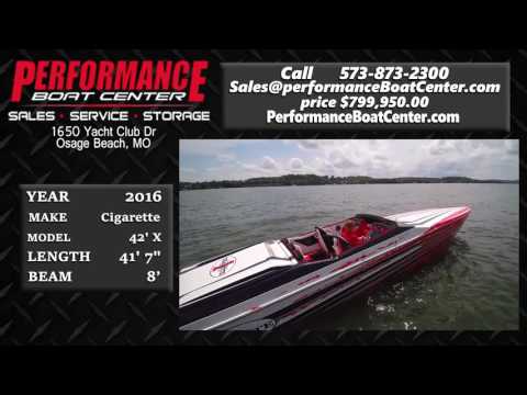 2016 Cigarette 42' X, offered by Performance Boat Center