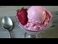 Strawberry Ice Cream -- Fast & Easy Strawberry Ice Cream - Eggless Ice Cream Recipe
