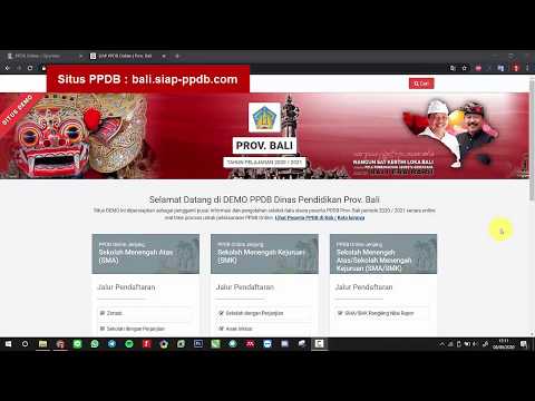 Panduan Pendaftaran PPDB Jalur Zonasi SMA Negeri Provinsi Bali Tahun 2020