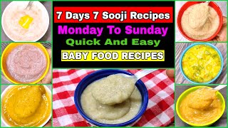 7 Sooji Recipes For Baby 1-3 Years  Old | Weight gain Recipes For 1-3 Years | He
