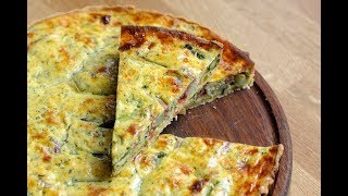 Asparagus quiche and an Carrot, Orange Salad