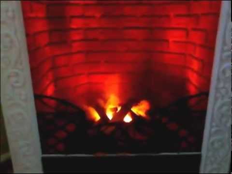 Камин с подсветкой своими руками 79