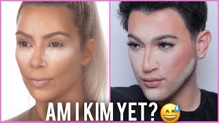 I Tried Following A Kim K Highlight And Contour Routine Banana Powder Hack I Tried Following A Kim K Highlight And Contour Routine Banana Powder Hack