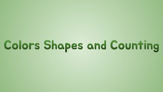 Colors Shapes And Counting Original Vhs
