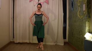 Ballet Infantil. Point- Flex With Por De Bras. Music Frozen
