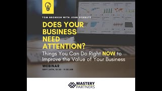 Improve Business Value Webinar 20200924