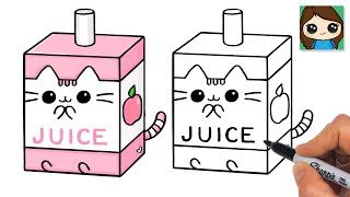 How To Draw Pusheen Juice Box