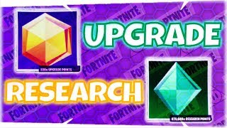 Upgrade Points & Research Points ~ LvL 82 to 95 - Fortnite StW | PvE