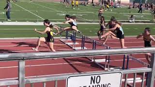 Madison 100mH JV District Silver Medalist - April 13, 2022