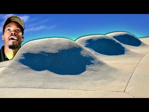 SKATING THE MOST ECCENTRIC SKATEPARK!