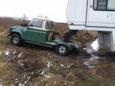 5th Wheel Land Rover Defender Off Road with 45ft Caravan