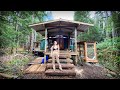 OFF GRID WILDERNESS LIVING | Building a Log Cabin in the Forest - Ep. 77