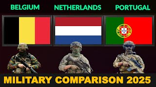 Belgium Vs Netherlands Vs Portugal Military Power Comparison 2025