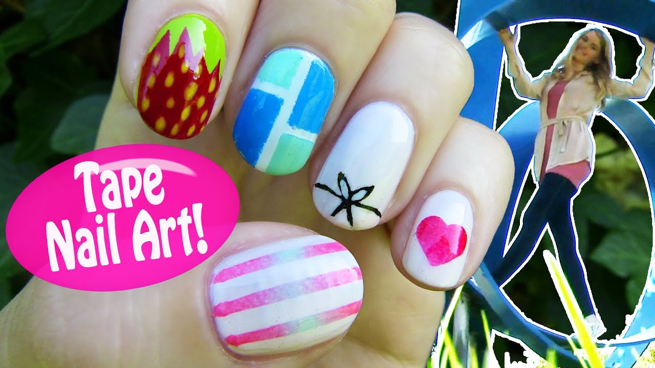 5. Unique Nail Designs You Can Create with Scotch Tape - wide 2