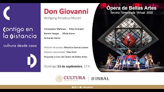 Don Giovanni, de Wolfgang Amadeus Mozart / Ópera de Bellas Artes / INBAL / México