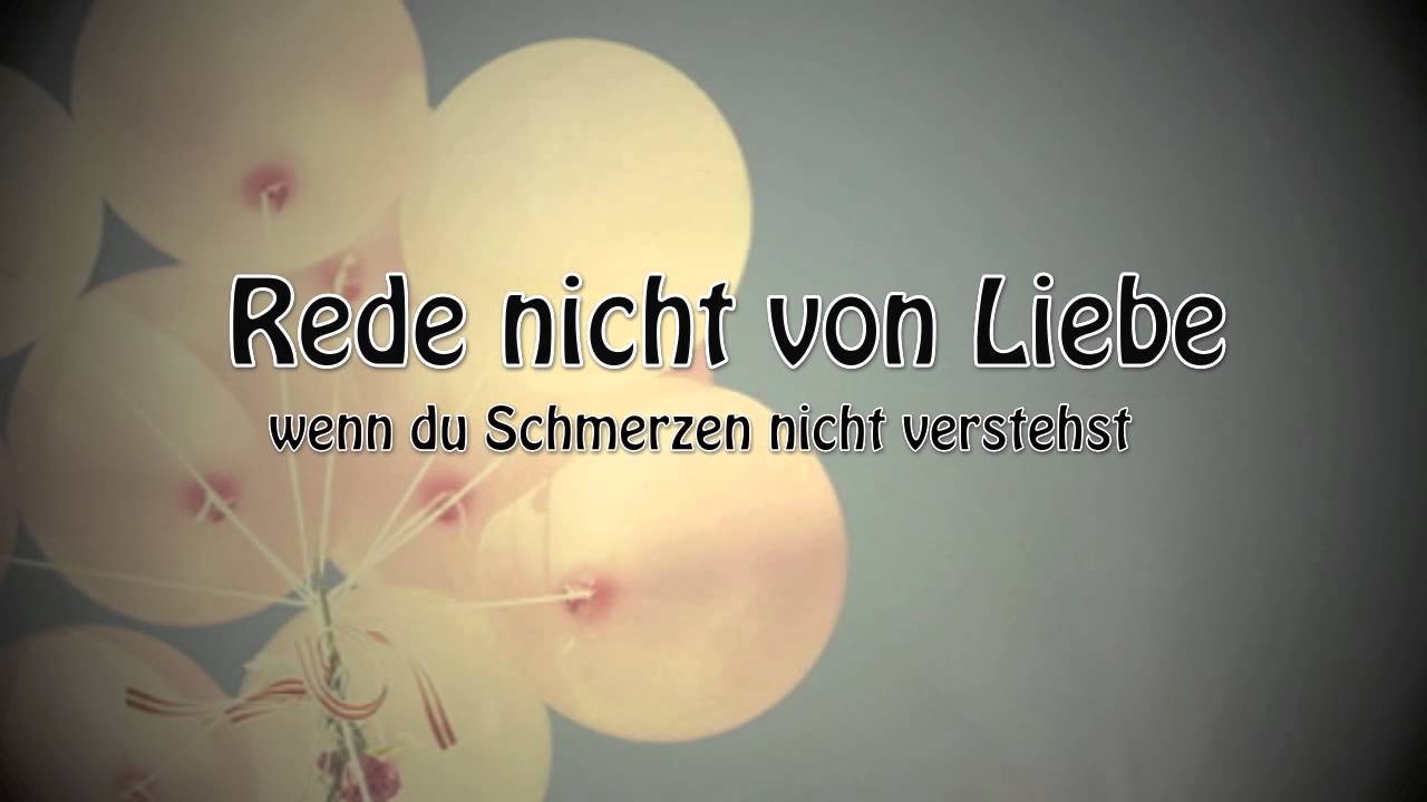 Rede nicht von Liebe,wenn du Schmerzen nicht verstehst..«/3 YouTube