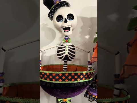 Katherine's Collection 29.5" Billy Bones Thorton Candy Bowl Halloween Decoration 28-528637 Katherine's Collection 29.5" Billy Bones Thorton Candy Bowl Halloween Decoration 28-528637