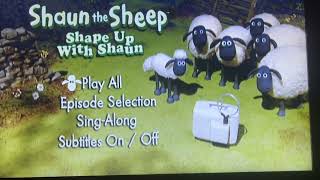 Dvd Menu Walk-Through To Shaun The Sheep Shape Up With Shaun 2007 Ukdvd