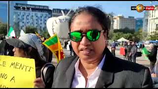 Sri Lankans take to the streets in Italy ..