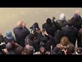 Extreme diving from bridge over Rome's Tiber river on New Year's Day