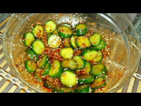 Acar timun ala korea, ratah gitu je pun sedap / Korean cucumber salad.