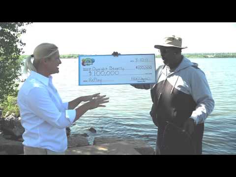 Dweight Beverly $100,000 Second Chance Drawing Winner - Have you ever been surprised with a giant check while you were fishing?