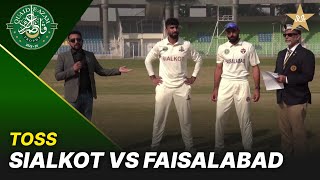 Toss Sialkot Region Vs Faisalabad Region Day 1 Qeat 2025-26 Pcb M2P1S