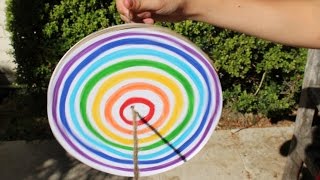 Easy Craft How To Make A Rainbow Disc Spinner